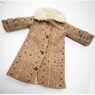 Одежда для кукол Блайз (blythe) - пальто в точечку